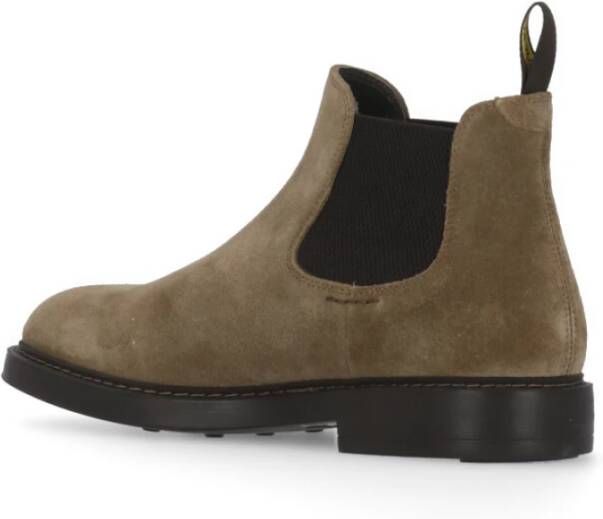 Doucal's Beige Suède Chelsea Boots voor Mannen Beige Heren