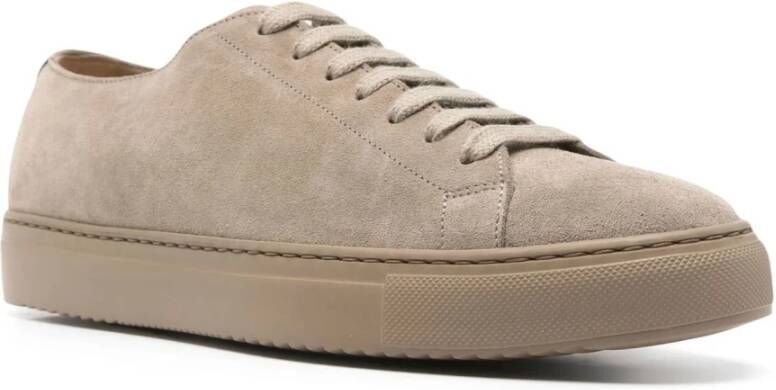 Doucal's Beige Suède Veterschoenen Beige Heren