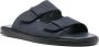 Doucal's Blauwe Leren Casual Open Platte Sandalen Blue Heren - Thumbnail 2