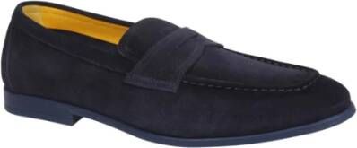 Doucal's Blauwe Penny Loafer Schoenen Blue Heren