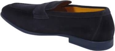 Doucal's Blauwe Penny Loafer Schoenen Blue Heren