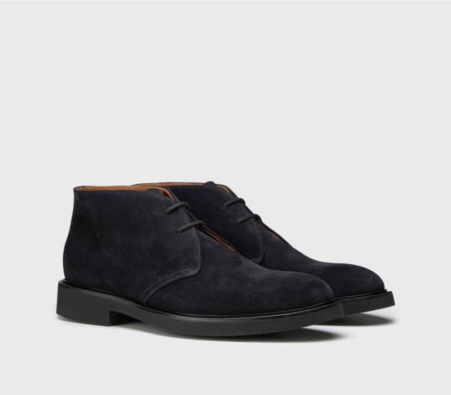 Doucal's Blauwe Platte Schoenen Blue Heren