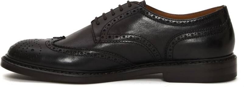 Doucal's Bruin Leren Oxfords Schoenen Brown Heren