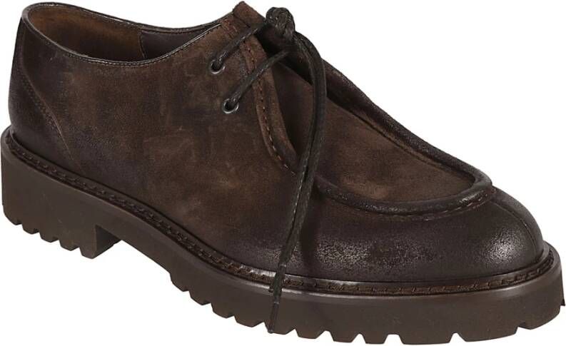 Doucal's Bruin Leren Veterschoenen Brown Heren