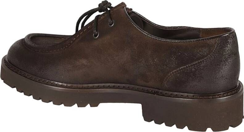 Doucal's Bruin Leren Veterschoenen Brown Heren