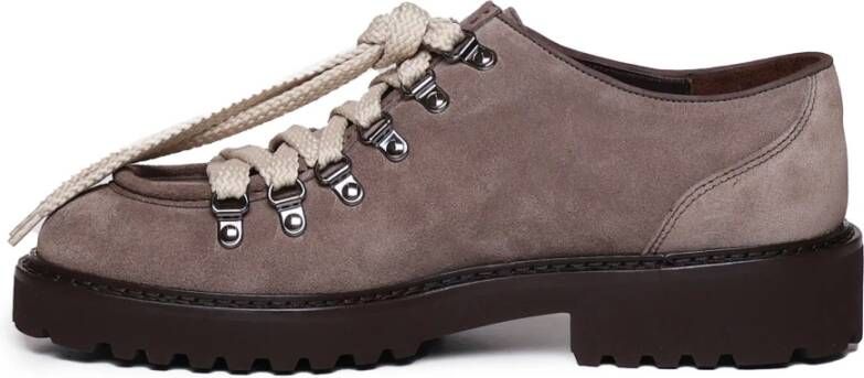 Doucal's Bruin Leren Veterschoenen Espresso Brown Heren