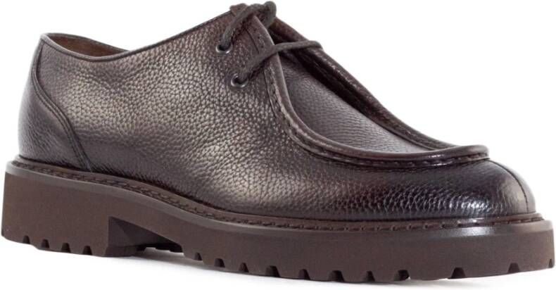 Doucal's Bruine Derby Platte Schoenen Brown Heren