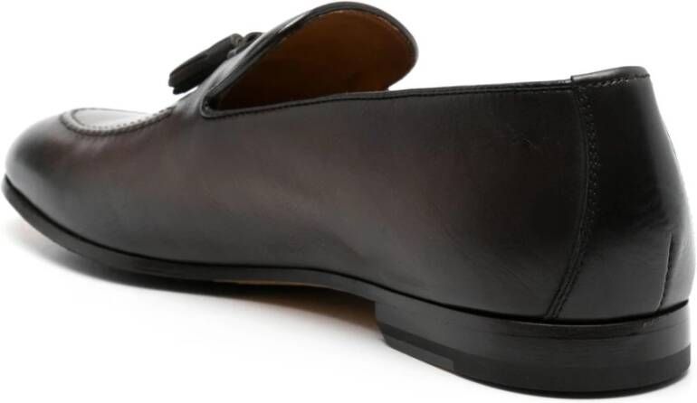 Doucal's Bruine leren loafers met kwastdetail Brown Heren