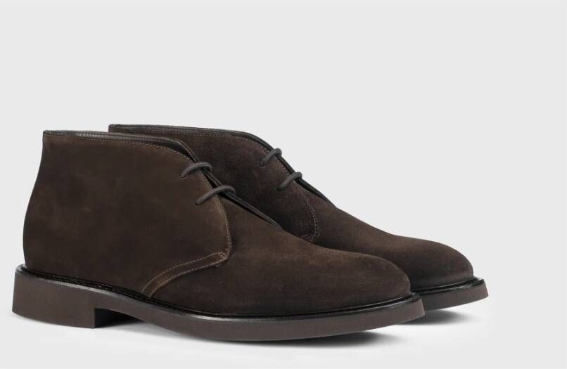 Doucal's Bruine Platte Schoenen Brown Heren