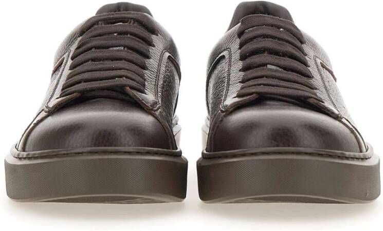 Doucal's Bruine Sneakers voor Mannen Brown Heren