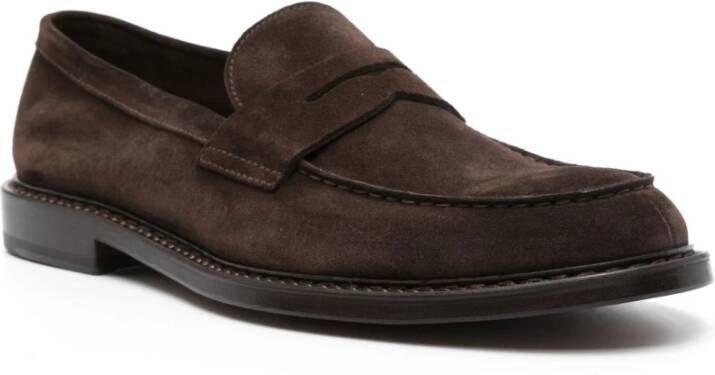 Doucal's Bruine Suède Alder Mocassin Brown Heren