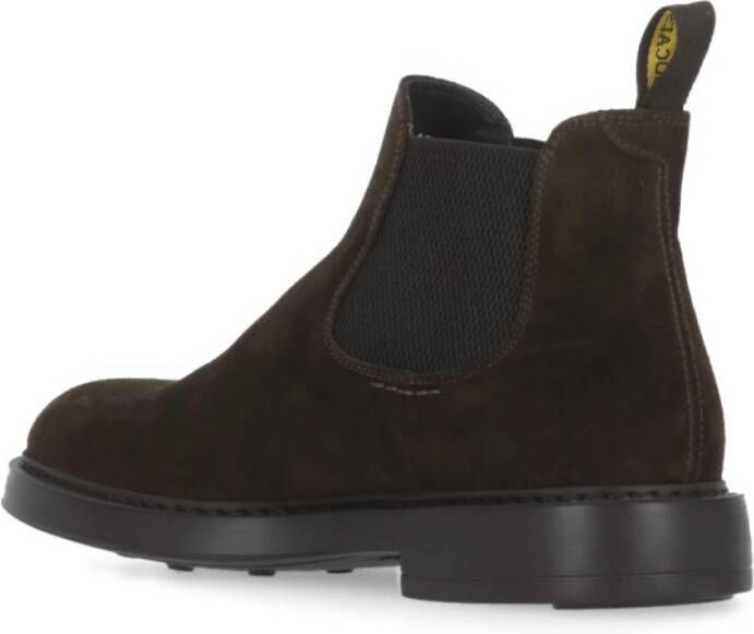 Doucal's Bruine Suède Chelsea Boots voor Mannen Brown Heren