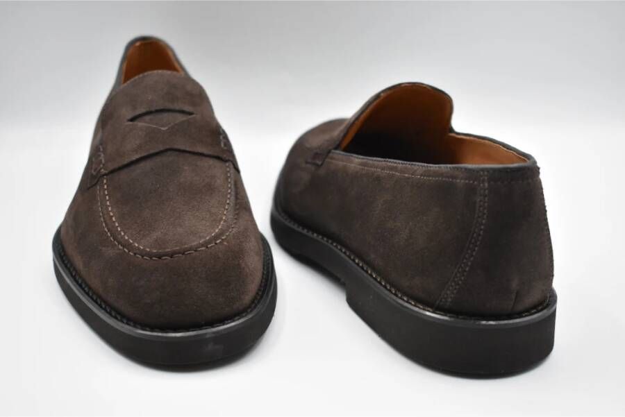 Doucal's Bruine Suède Mocassins Brown Heren