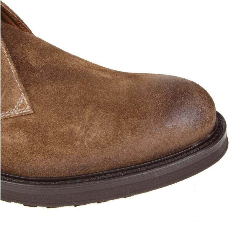 Doucal's Bruine Suède Veterschoenen Brown Heren