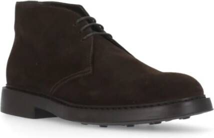 Doucal's Bruine Suède Veterschoenen Brown Heren