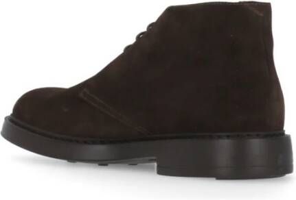 Doucal's Bruine Suède Veterschoenen Brown Heren