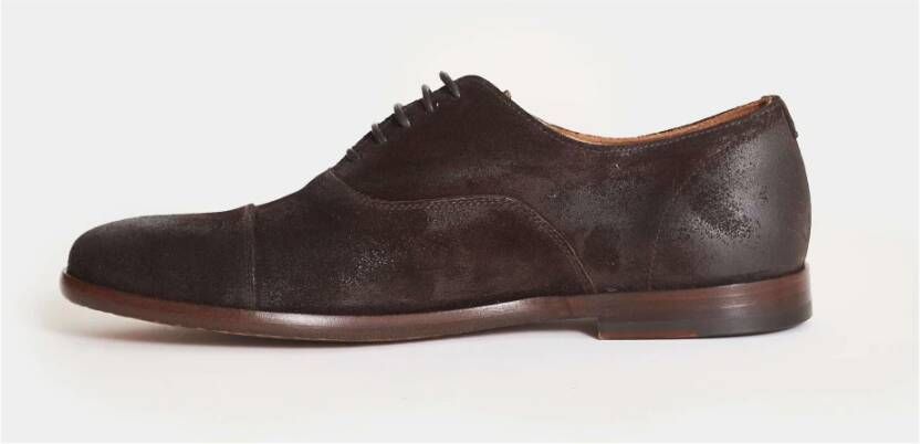 Doucal's Bruine Suède Veterschoenen Derby Brown Heren