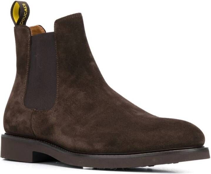 Doucal's Chelsea Boot in Donkerbruin Brown Heren