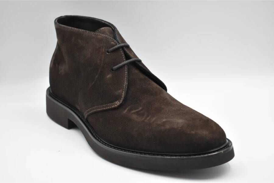 Doucal's Chukka Visone Suède Rubberen Zool Schoenen Brown Heren