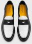 Doucal's Dames leren loafer | zwart en wit Black Dames - Thumbnail 3