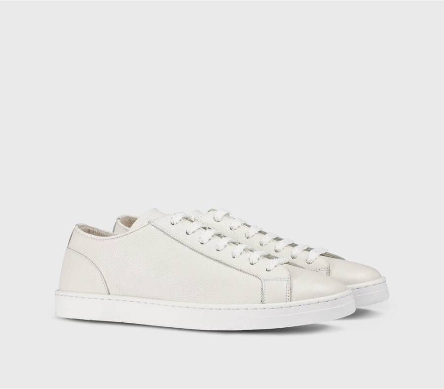 Doucal's Dames leren sneaker | wit White Dames