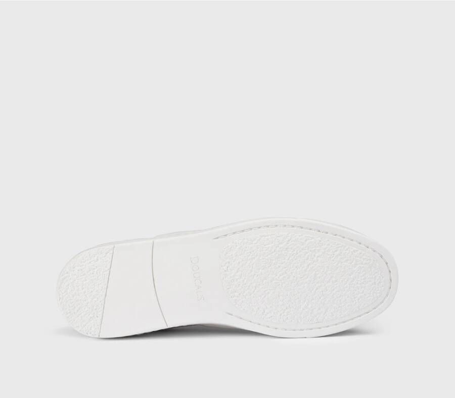 Doucal's Dames leren sneaker | wit White Dames