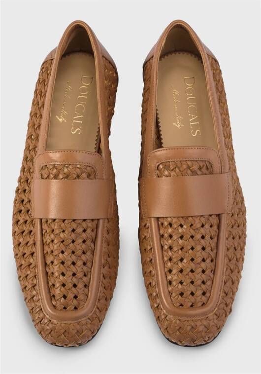 Doucal's Dames loafer van leer | bruin Brown Dames