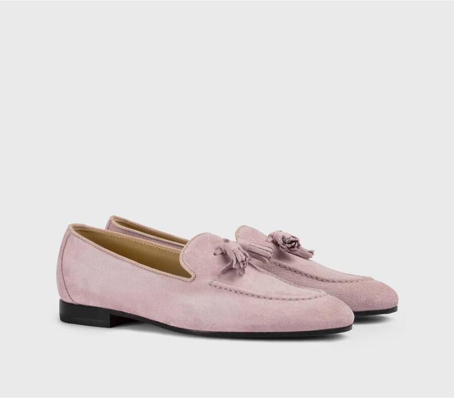 Doucal's Dames mocassin van suède | naakt Pink Dames