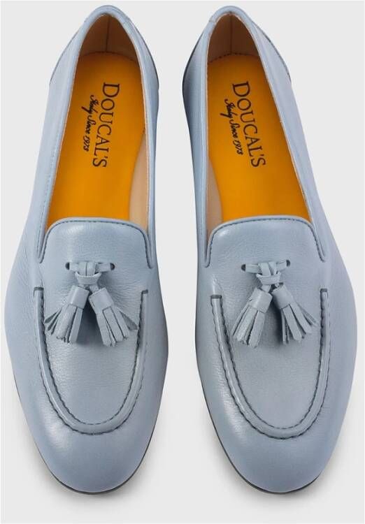 Doucal's Damesloafer van leer | hemelsblauw Blue Dames