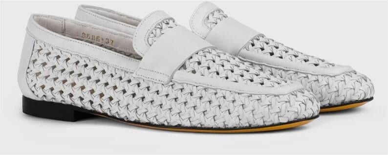 Doucal's Damesloafer van leer | wit White Dames