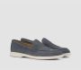 Doucal's Damesuède loafer | blauw Blue Dames - Thumbnail 2