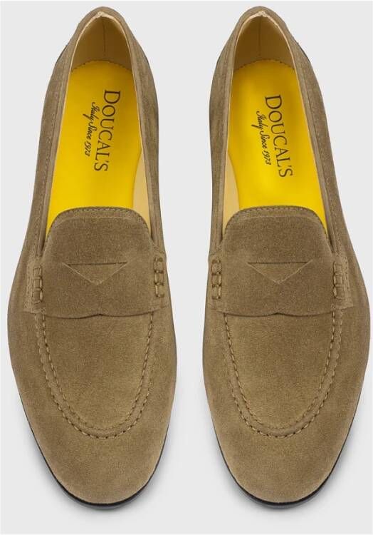 Doucal's Damesuède loafer | hazelnoot Brown Dames