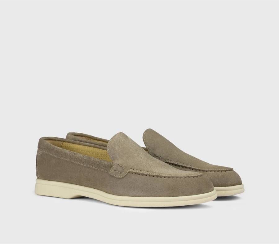 Doucal's Damesuède loafer | mud Brown Dames