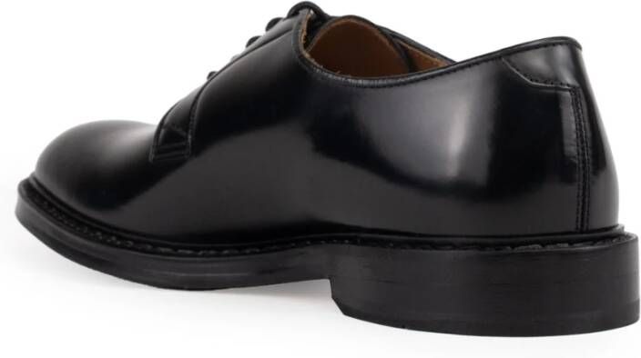 Doucal's Derby Leren Veterschoenen Zwart Black Heren