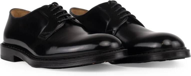 Doucal's Derby Leren Veterschoenen Zwart Black Heren