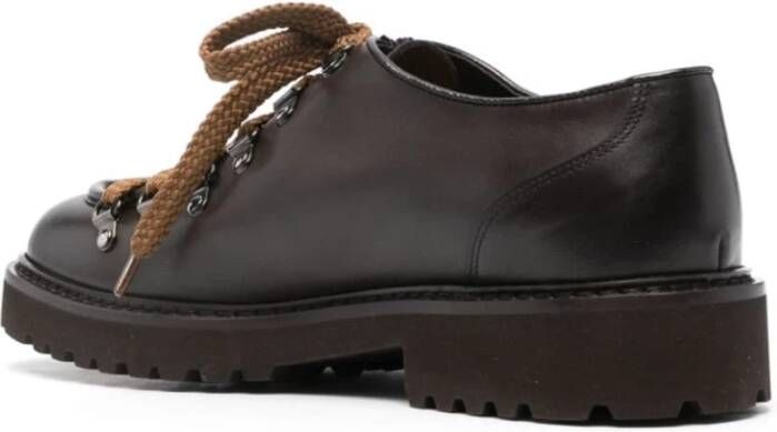 Doucal's Donkerbruine platte schoenen Brown Heren