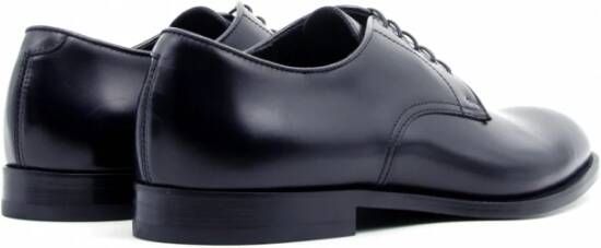 Doucal's Elegante Blauwe Leren Derby Schoenen Blue Heren