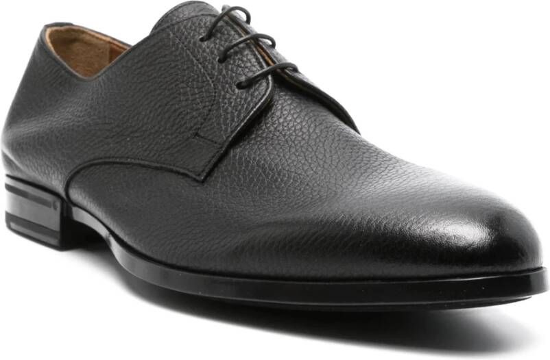 Doucal's Elegante Zwarte Derby Schoenen Black Heren