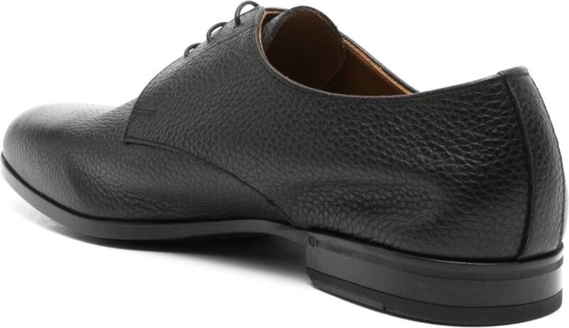 Doucal's Elegante Zwarte Derby Schoenen Black Heren