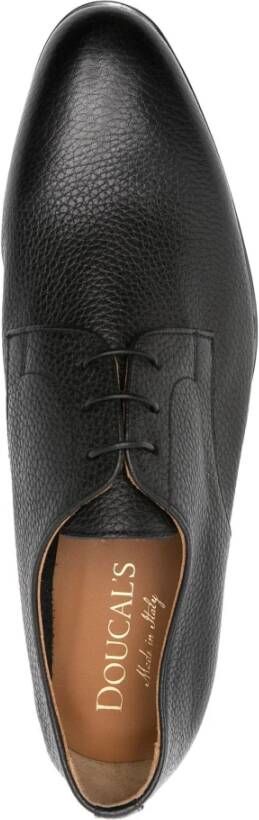 Doucal's Elegante Zwarte Derby Schoenen Black Heren