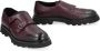 Doucal's Elen Leren Monk-Strap Schoenen Purple Heren - Thumbnail 2