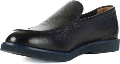 Doucal's Gehamerde leren loafers Blue Heren