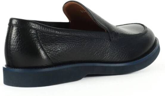 Doucal's Gehamerde leren loafers Blue Heren