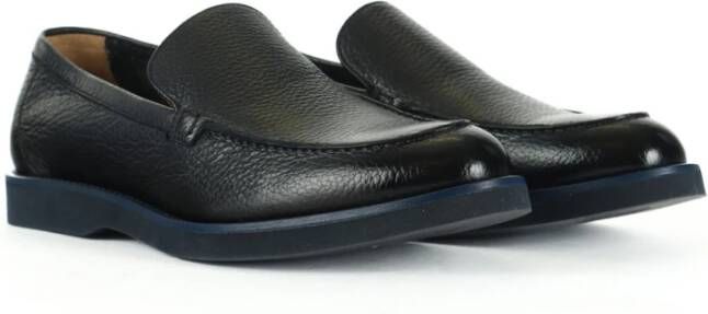 Doucal's Gehamerde leren loafers Blue Heren