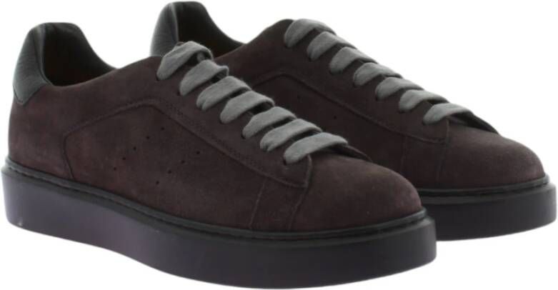 Doucal's Grijze Sneaker Klei Antraciet Zwart Gray Heren