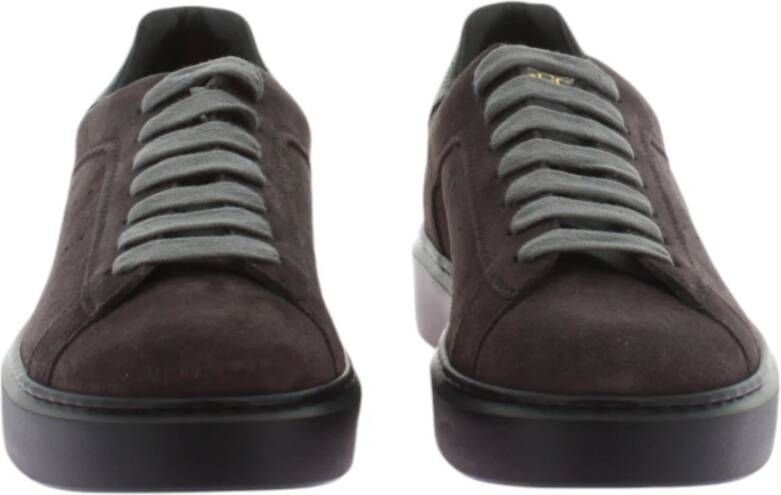 Doucal's Grijze Sneaker Klei Antraciet Zwart Gray Heren