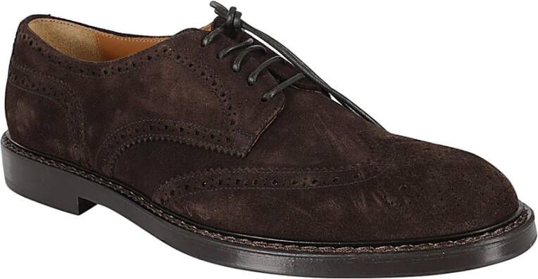 Doucal's Half Wing Visone Derby Schoen Brown Heren