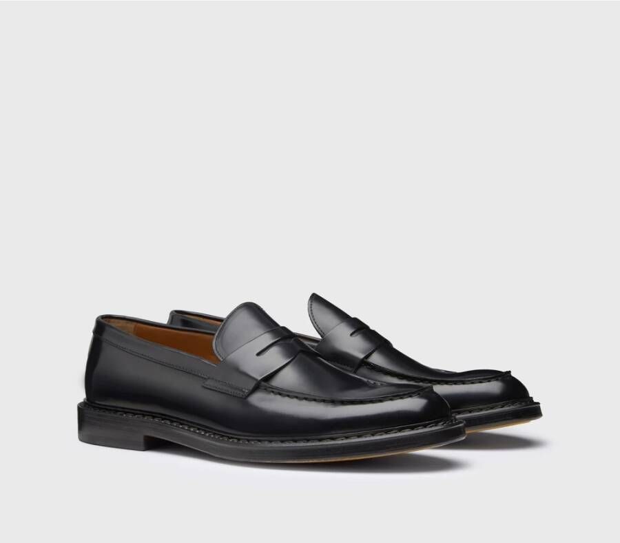 Doucal's Heren leren loafers | zwart Black Heren