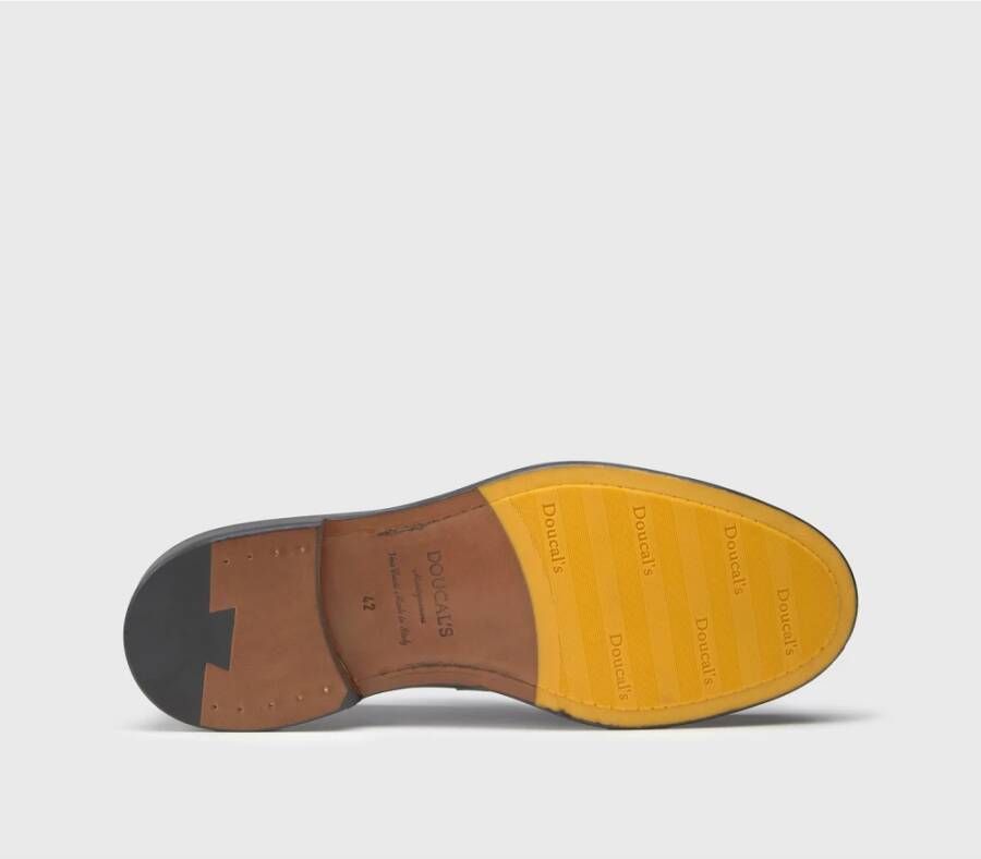 Doucal's Heren leren loafers | zwart Black Heren