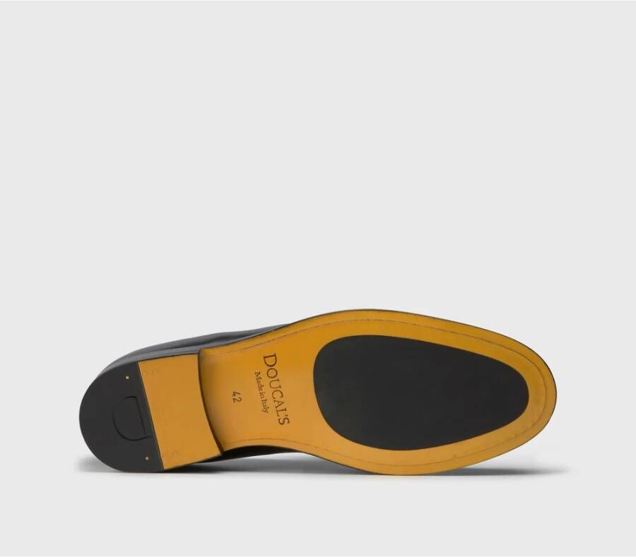 Doucal's Heren leren loafers | zwart Black Heren